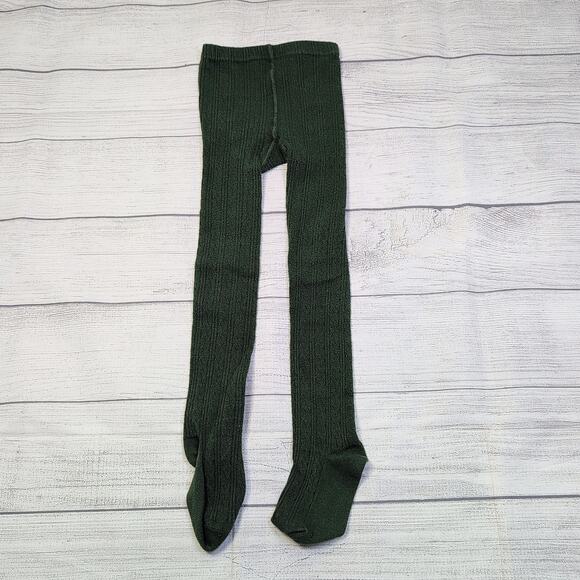 5/6 Little Stocking Co Hunter Green Tights - Picture 1 of 5